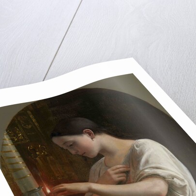 In the Church, 1860s by Sergei Ivanovich Gribkov