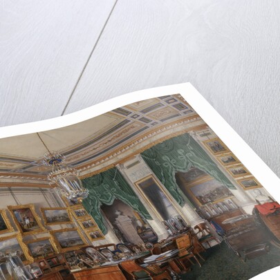 Interiors of the Winter Palace. The Study of Emperor Alexander II, 1857 by Eduard Hau