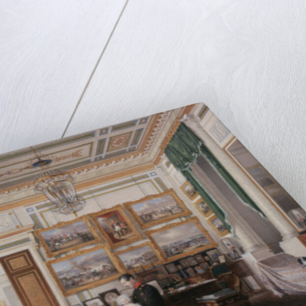 Interiors of the Winter Palace. The Study of Emperor Alexander II, 1850s by Eduard Hau