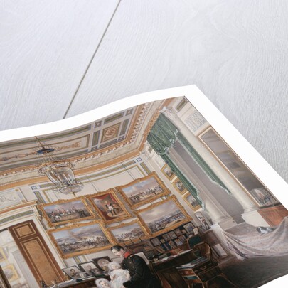 Interiors of the Winter Palace. The Study of Emperor Alexander II, 1850s by Eduard Hau