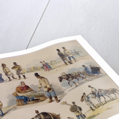 Folk Types of Russia, 1845 by Karl Ivanovich Kolmann