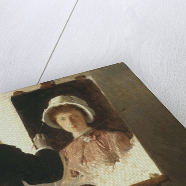 Kramskoy Painting a Portrait of his Daughter, 1884 by Ivan Nikolayevich Kramskoi