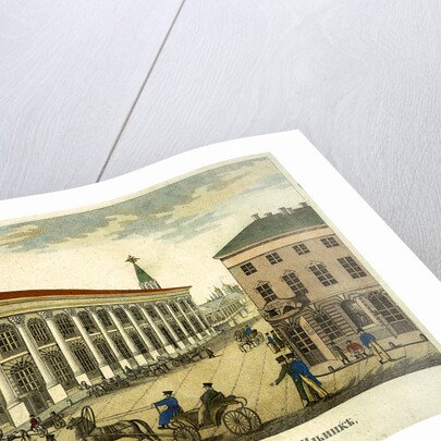 Gostiny Dvor (Merchant Yard) in Moscow, 1824 by Roman Kuryatnikov