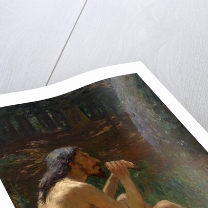 Caveman Playing the Flute by Konstantin Pavlovich Kuznetsov