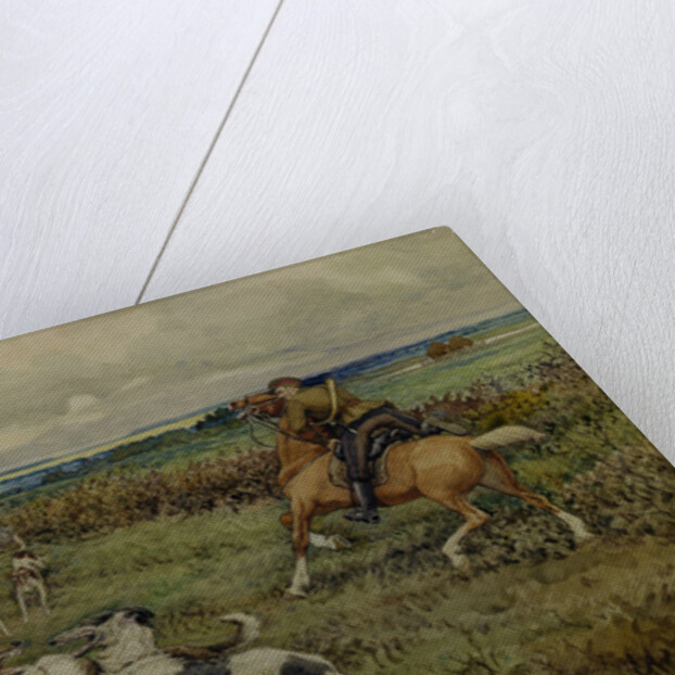 Hunting with Borzois, 1937 by Ernest Ernestovich Lissner
