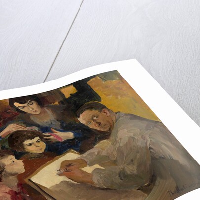 Self-Portrait with Family by Filipp Andreyevich Malyavin