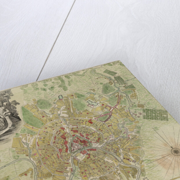 Map of Moscow, 1739 by Ivan Fyodorovich Michurin