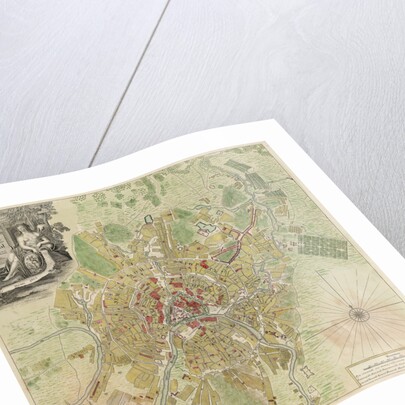 Map of Moscow, 1739 by Ivan Fyodorovich Michurin