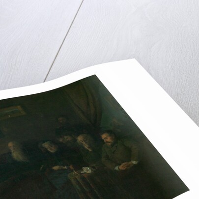 The reading of the novella The Kreutzer Sonata at the Leo Tolstoy House, 1889 by Grigori Grigoryevich Myasoedov