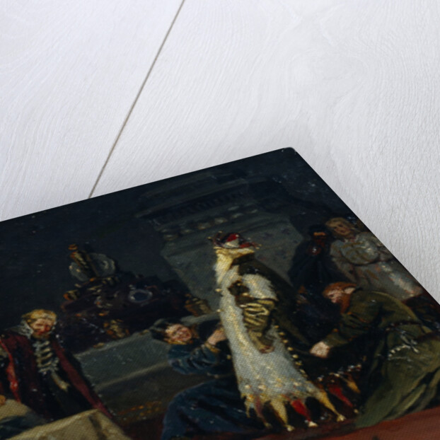 Fools coat. Boyar Druzhina Andreyevich Morozov before Ivan the Terrible, 1885 by Mikhail Vasilyevich Nesterov