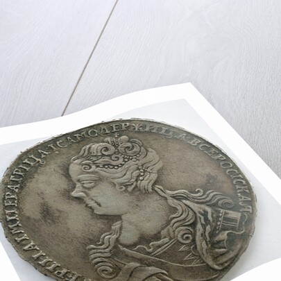 Silver Ruble of Catherine I, 1726 by Russian coins Numismatic