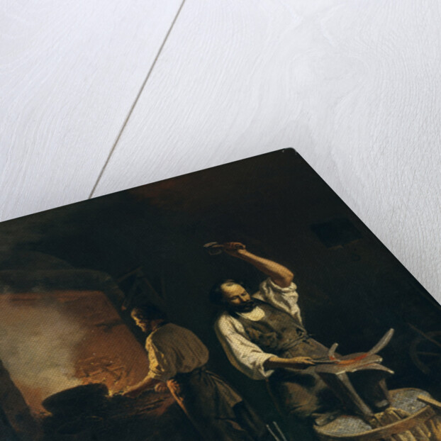 The Forge, 1845 by Lavr Kuzmich Plakhov