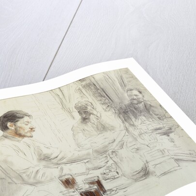 The author Maxim Gorky reads his poem Children of the sun, 1905 by Ilya Yefimovich Repin