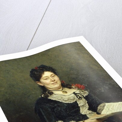 Portrait of the opera singer Alexandra Molas, 1883 by Ilya Yefimovich Repin