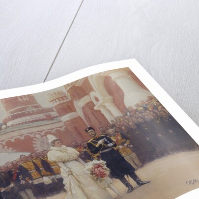 Nicholas II receiving rural district elders on May 18, 1896 in the yard of Petrovsky Palace in Moscow, 1897 by Ilya Yefimovich Repin