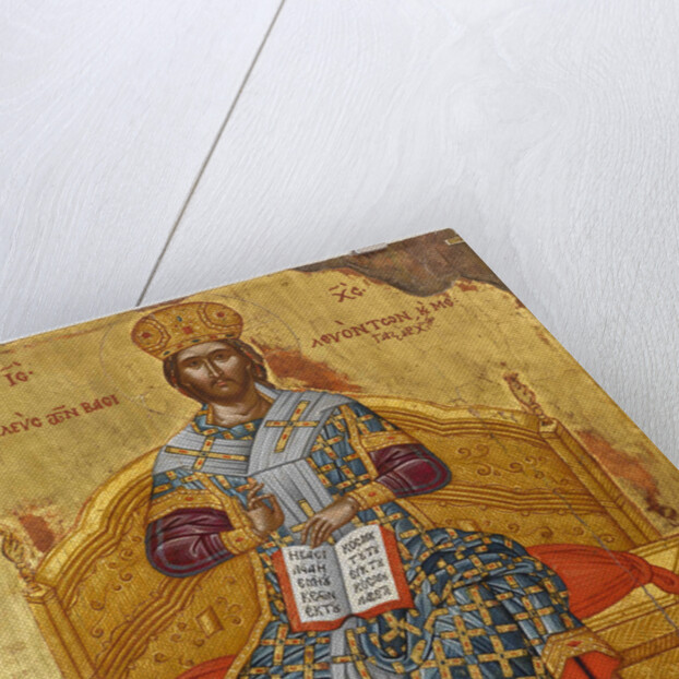 Christ Enthroned (Saviour of the World), 18th century by Russian icon