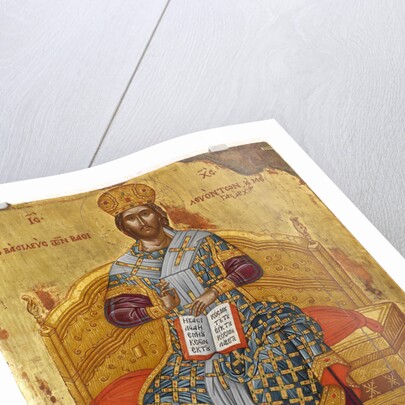 Christ Enthroned (Saviour of the World), 18th century by Russian icon