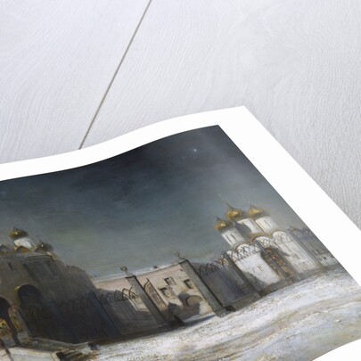 The Cathedral Square in the Moscow Kremlin at Night, 1878 by Alexei Kondratyevich Savrasov