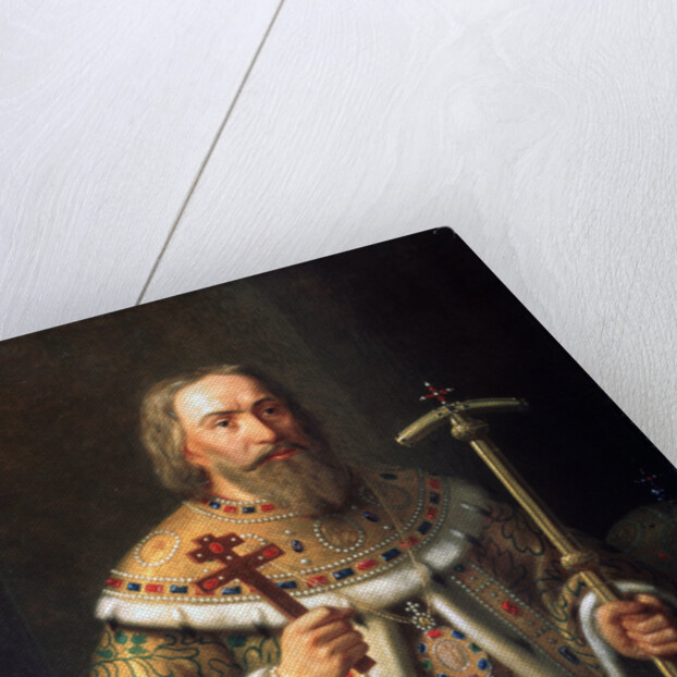 Portrait of Patriarch Filaret of Moscow (Fyodor Nikitich Romanov), Mid of the 19th cen by Nikanor Leontievich Tiutriumov