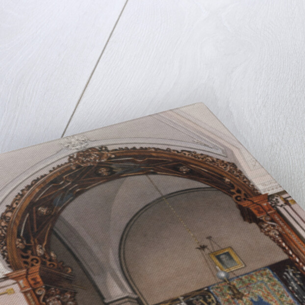 Interiors of the Winter Palace. The Alcove of the Study of Grand Prince Nicholas Nicolaievich, Mid of the 19th cen by Konstantin Andreyevich Ukhtomsky