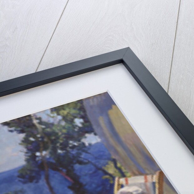 A lady on the balcony, 1916 by Sergei Arsenyevich Vinogradov