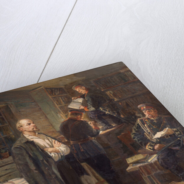 The Search at the Lenins apartment in Shushenskoye, 1958 by Vasili Romanovich Volkov