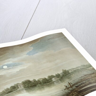 Nevka River near the Yelagin Bridge, 1829 by Maxim Nikiphorovich Vorobyev