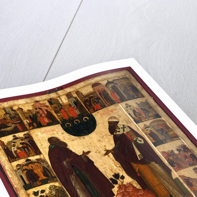 Saint Cyril of White Lake and Saint Cyril of Alexandria, Second half of the16th cen by Russian icon