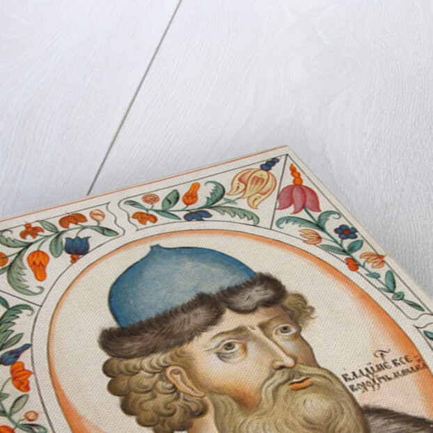 Grand Prince Vladimir II Monomakh of Kiev by Russian Master