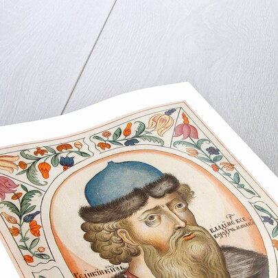 Grand Prince Vladimir II Monomakh of Kiev by Russian Master