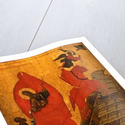 The Prophet Elijah and the Fiery Chariot, Early16th cen by Russian icon