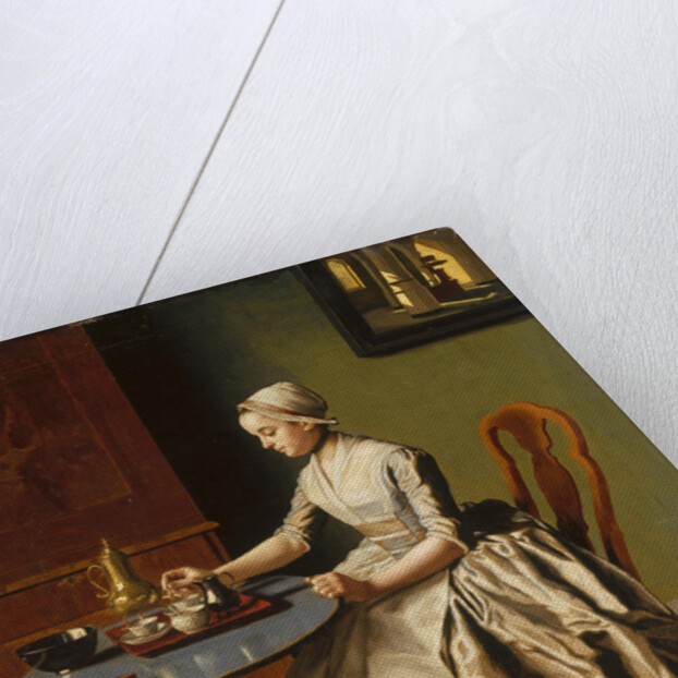 A Lady pouring Chocolate (La Chocolatière), c. 1745 by Jean-Étienne Liotard