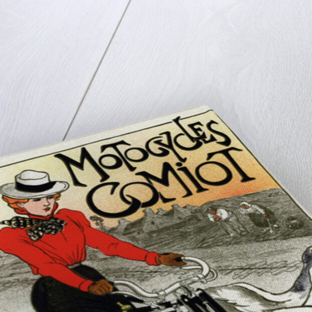 Motocycles Comiot (Advertising Poster) by Theophile Alexandre Steinlen