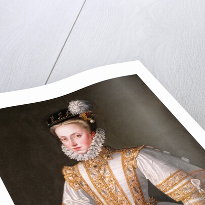 Portrait of Anna of Austria (1549?1580), Queen consort of Spain, 1571 by Alonso Sánchez Coello