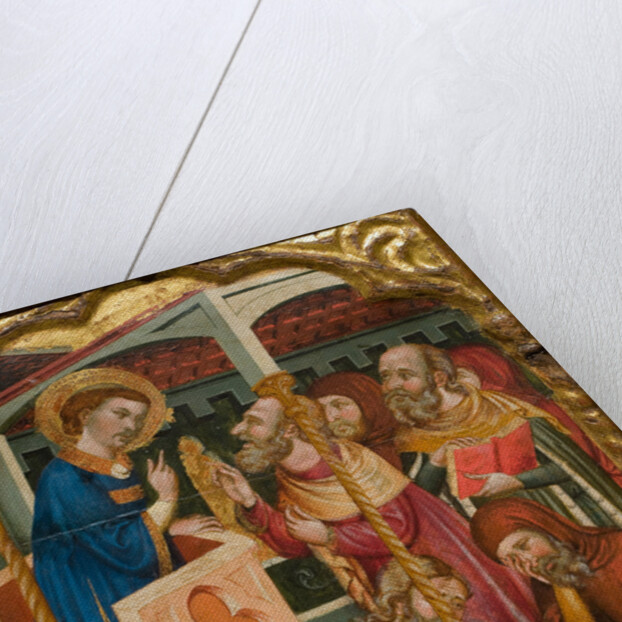Saint Stephens Dispute with the Jews, ca 1350 by (Circle) Ferrer and Arnau Bassa