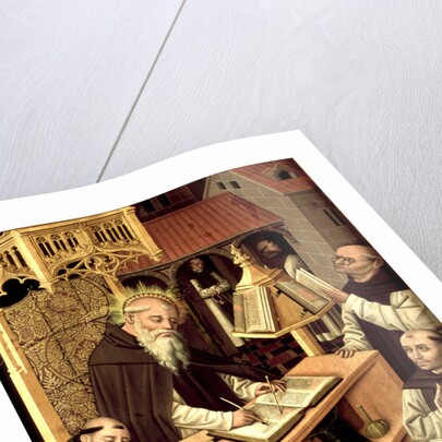 Saint Jerome in the scriptorium, ca 1485 by Master of Monasterio de Santa María del Parral