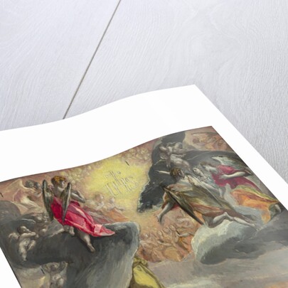 The Adoration of the Name of Jesus, 1570s by Dominico El Greco