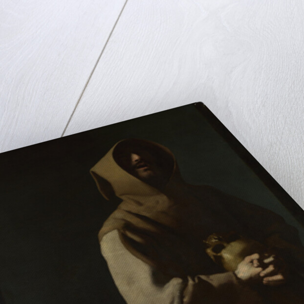 Saint Francis in Meditation, 1635-1640 by Francisco de Zurbarán