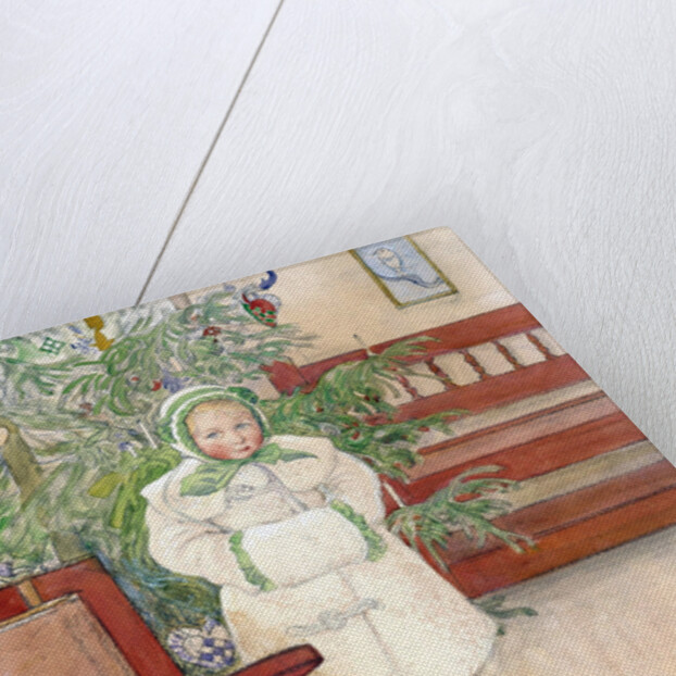 Girl and rocking chair by Carl Larsson