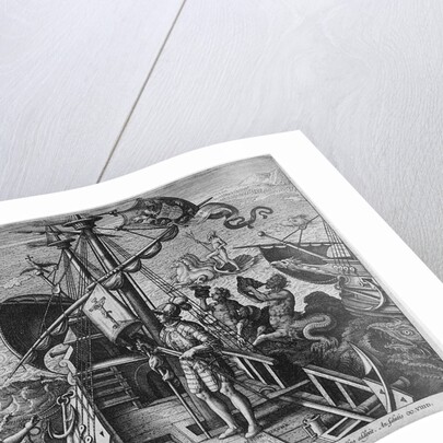 Christophorus Columbus Ligur (Americae Retectio) by Philipp Galle