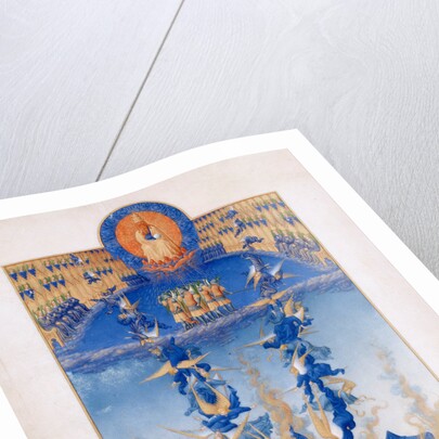 The Fall of the Rebel Angels (Les Très Riches Heures du duc de Berry), 1412-1416 by Limbourg brothers