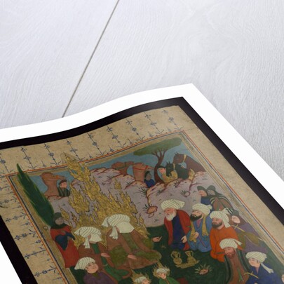 The Prophet Muhammad praying at the Kaaba, 17th century by Anonymous