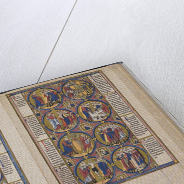 The Creation. Bible moralisée (Codex Vindobonensis 2554), ca 1250 by Anonymous