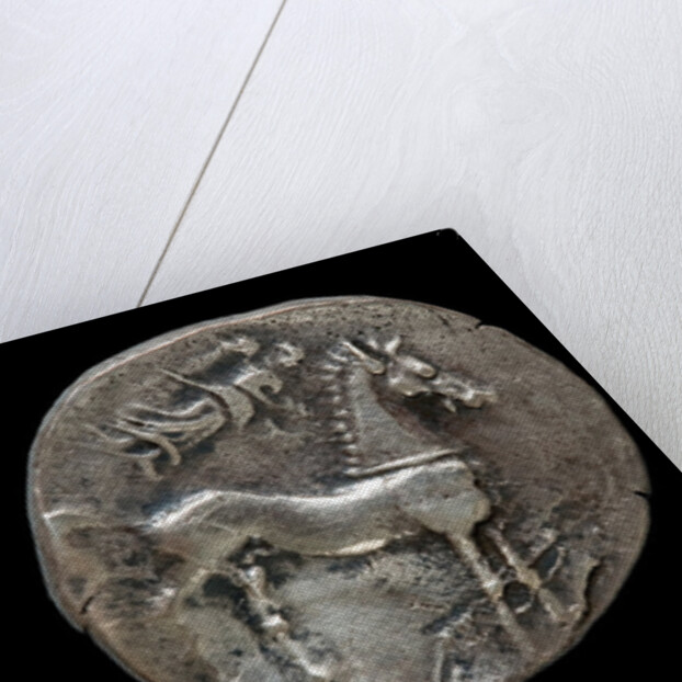 Drachma from Emporion. Obverse: Head of Persephone, 3rd cen. BC by Ancient Coins Numismatic