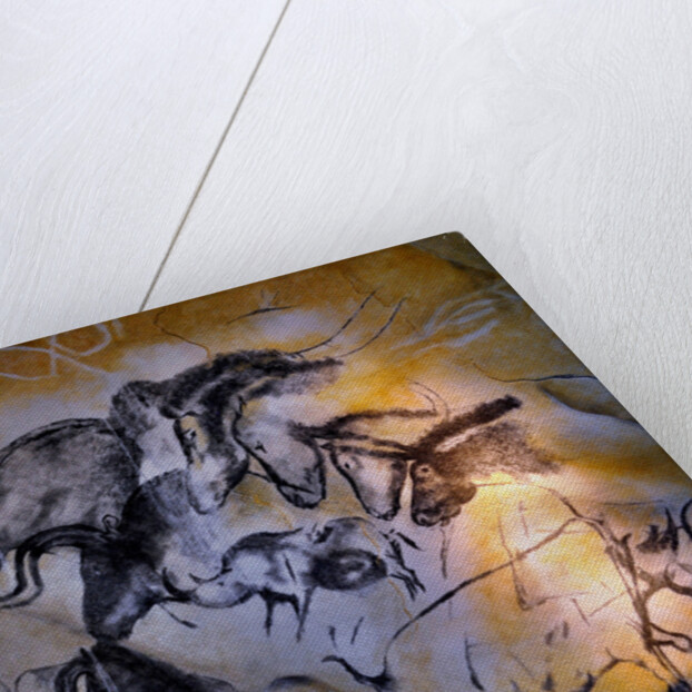 Painting in the Chauvet cave, 32,000-30,000 BC by Art of the Upper Paleolithic