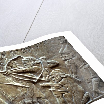 Ashurbanipal at the Battle of Til-Tuba, 650-620 BC by Assyrian Art
