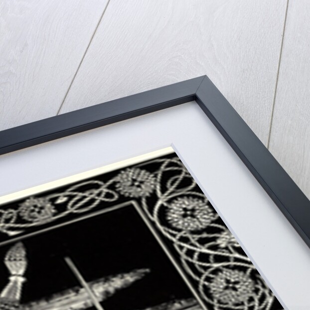 Arthur Learns of the Sword Excalibur. Illustration to the book Le Morte dArthur by Sir Thomas Mal by Aubrey Beardsley