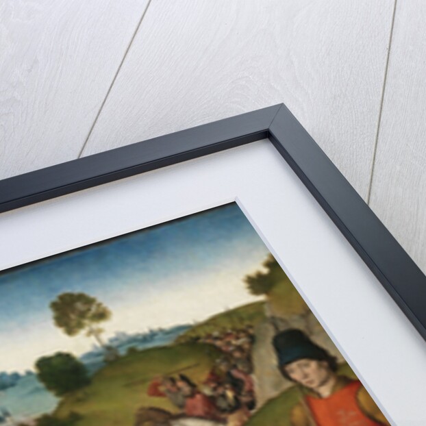 The Last Supper altarpiece: Meeting of Abraham and Melchizedek (left wing), 1464-1468 by Dirk Bouts