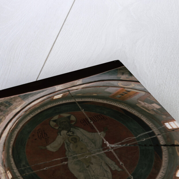 Jehovah. Dome painting in the Archangel Michael Cathedral of the Moscow Kremlin, 1652-1666 by Ancient Russian frescos