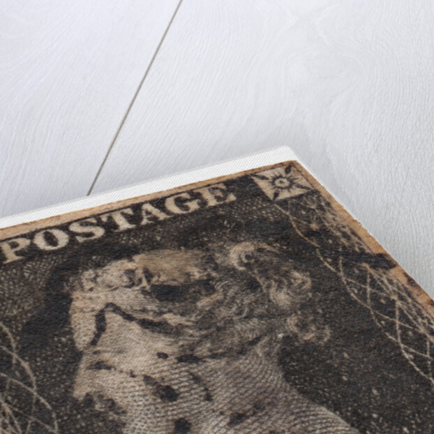 One Penny Black, the worlds first postage stamp, c. 1840 by Philately